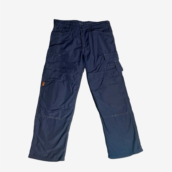 Thrive Workwear Pants Mens 36x30 Blue FR Utility Cargo Ripstop Knee Pad - Picture 1 of 16